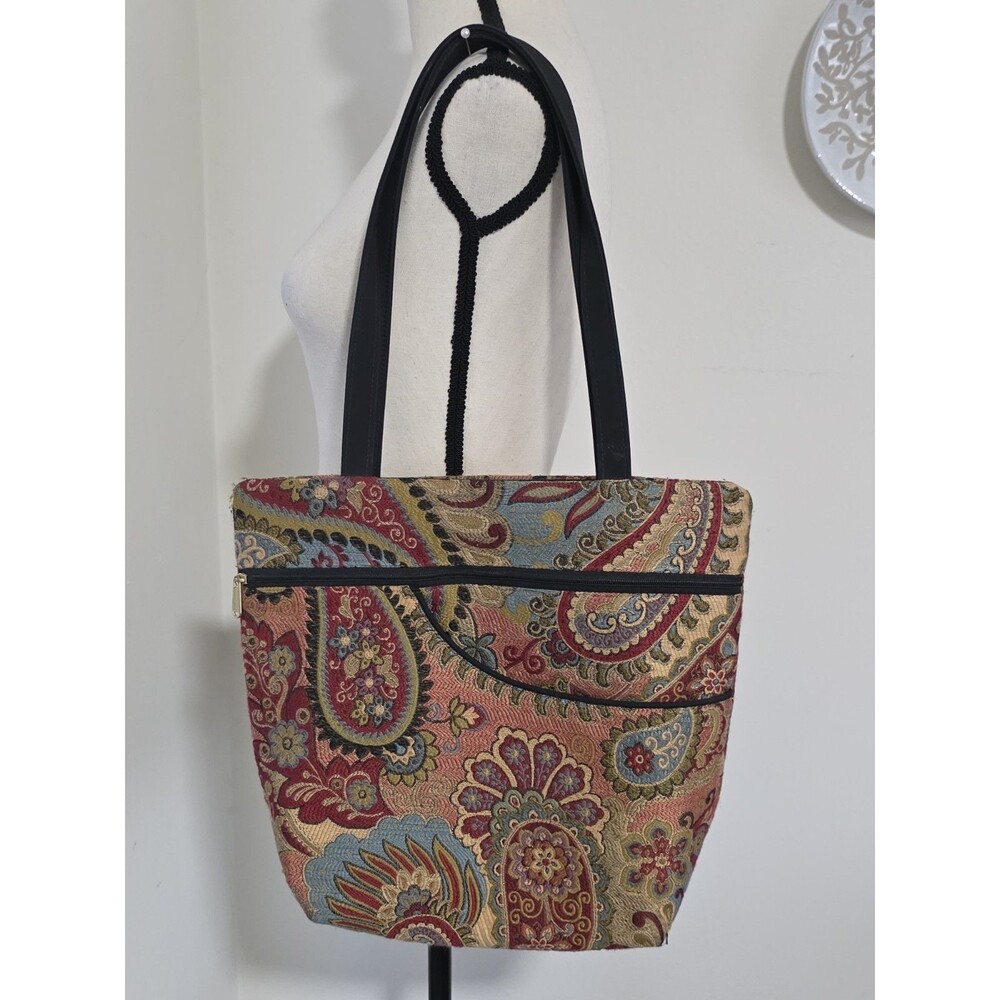 Handmade DANNY K Isabella Beverly Hills Floral Tapestry TOTE Shoulder Handbag EC